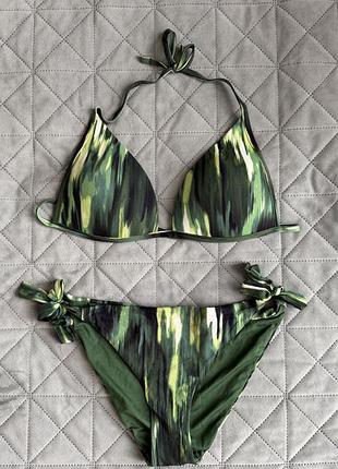 Купальник calzedonia cobey зелений роздільний розмір м