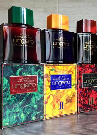 Ungaro pour l'homme { i ii iii } { 1 2 3 } винтаж1 фото