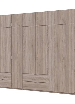 Шкаф для одежды doros лукас дуб сонома 3+4 дсп 300х50х240 drs-011708 (42005131)