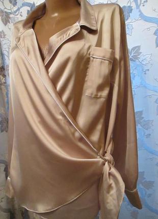 Блуза в піжамному стилі1 фото