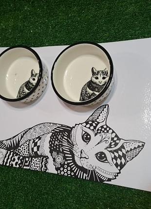 Миска килимок для котів