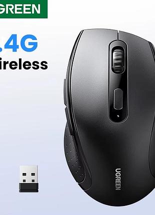 Бездротова безшумна мишка ugreen m511 silent 2.4ghz 1600 dpi 6 кнопок