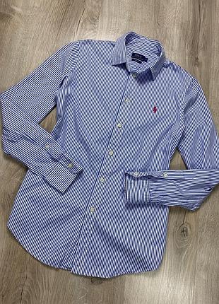 Жіноча рубашка в блакитну смужку polo ,s