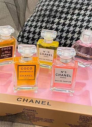 Роскошный наборчик оригинальных женских духов, коллекция chanel