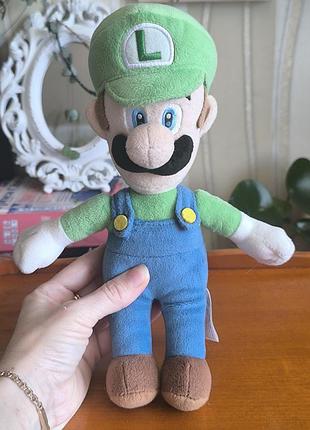 Мягкая игрушка луиджи super mario nintendo san-ei оригинал