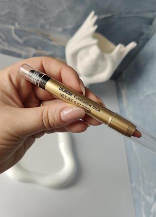 Кремовые тени-карандаш colorcode eyeshadow stick с спонжем, розово-коричневые / розовое золото