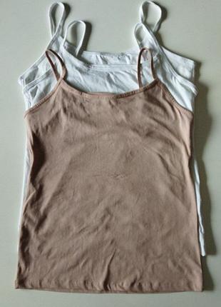 Комплект хлопковых нательных маек 3шт. primark m