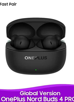 Беспроводные tws наушники oneplus Nord buds 4 pro e518a global ance 55db, bluetooth 6.0, hi-res audio, ip55 black