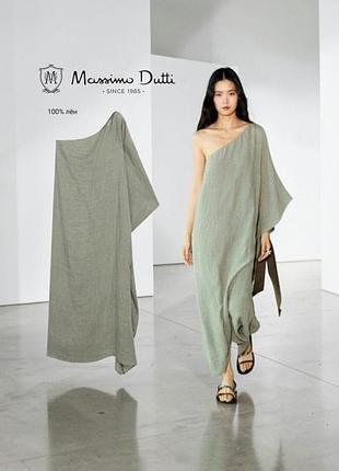 Massimo dutti новое льняное платье в стиле "бохо"