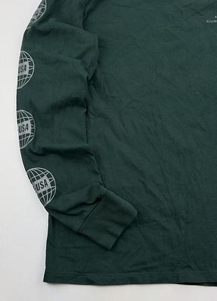 Чоловічий темно-зелений лонгслів american eagle 4