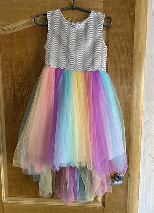 Красивое пышное платье нарядное праздничное на девочку sunny fashion 8-10лет