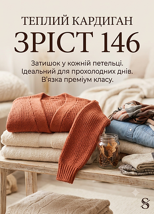 Теплый кардиган для девочек 2