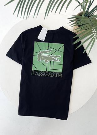 Футболка lacoste чорного кольору