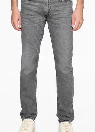 Джинси чоловічі оригінальні levi’s 512 slim taper сірі в р.w31l30