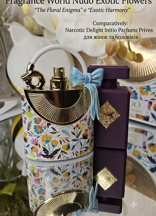 Fragrance world nudo exotic flowers распил оригинал женские духи красные фрукты перец коньяк табак ваниль в виде narcotic delight initio