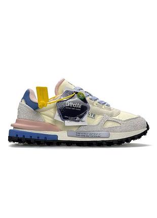 Жіночі кросівки lacoste elite active beige blue pink
