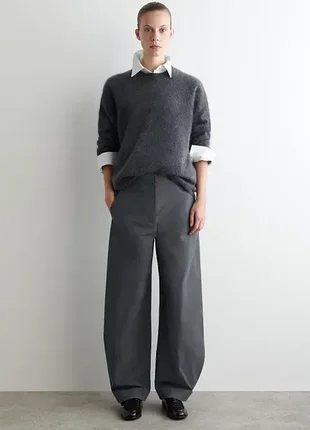 Штани жіночі cos pima cotton barrel-leg trousers / 36