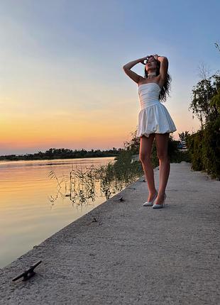 Сукня молочна міні 3