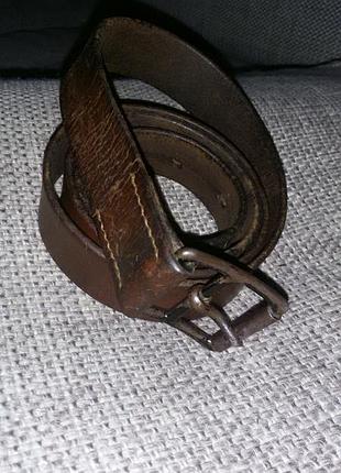 Шкіряний ремінь італійського виробництва 3,5 см, розмір xxl (125 cm) 85-115cm