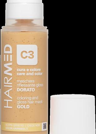 Тонирующая маска золото hairmed c3 150 мл