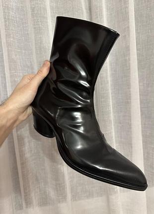 Ковбойки kachorovska, cowbooties, лакована натуральна шкіра