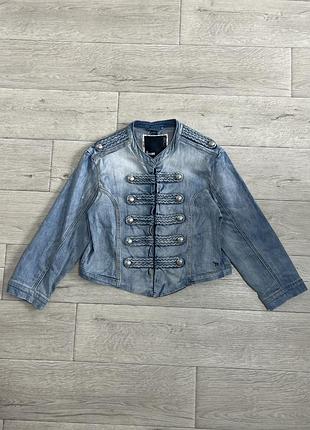 Вінтажна джинсова куртка наполен napoleon jacket