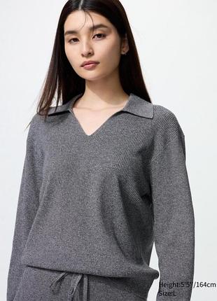 Костюм uniqlo (свитер-поло + брюки), размер м