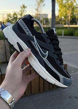 Кроссовки nike initiator, черно серые (сетка, летние)