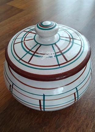 Вінтажна керамічна цукерниця 1950-60 роки. франція