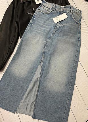 Джинсова спідниця zara