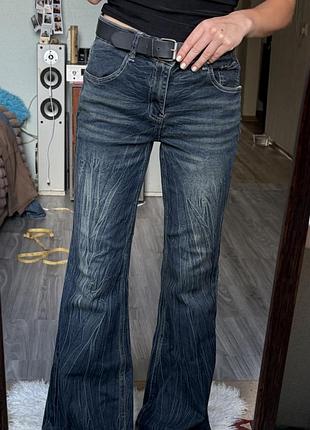 Джинси кльош faded jeans zara bershka denim jaded london dolls kill