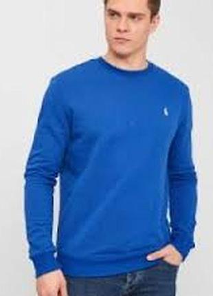Синий лонгслив polo ralph lauren на подростка 18-20 лет