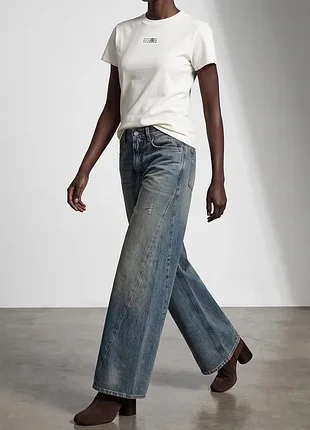 Футболка maison margiela жіноча чорна та молочна