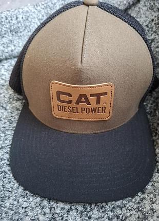 Кепка caterpillar diesel power, модель в стилі тракер з страстою задньою частиною