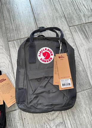Рюкзак fjallraven kanken mini 7л фьялравен канкен міні графітовий