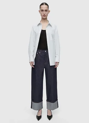Джинси cos facade turn-up straight-leg jeans / 29