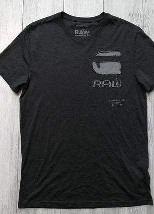 Мужская футболка «g raw typo graphy r t» размер  s