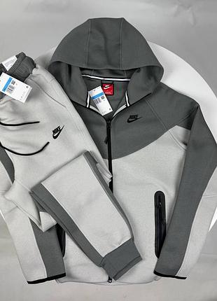 Nike tech fleece оригінал сірий чоловічий спортивний костюм найк тек фліс