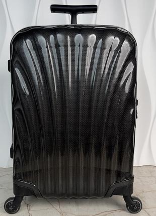 Валіза samsonite proxis black spinner 55/20 ультра легка на 4-х коліщатках ручна поклажа