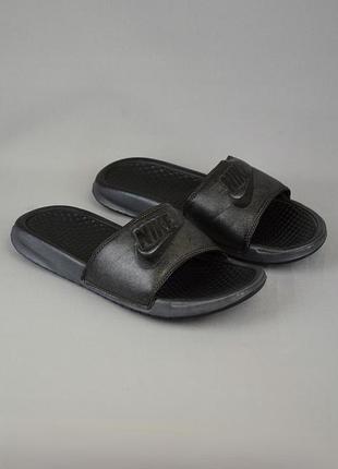 Nike benassi jdi metallic шльопанці сланці сандалі босоніжки жіночі масажні літнє взуття для пляжу оригінал 37-38 р/24 см adidas crocs hoka