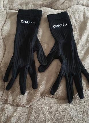 Тонкие термо-перчатки (лайнеры/подперчатки) craft be active glove liner