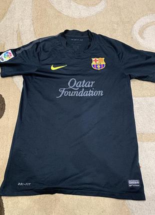 Оригінальна футболка fc barcelona 2011/12 away (nike, розмір m) — чорна барселона