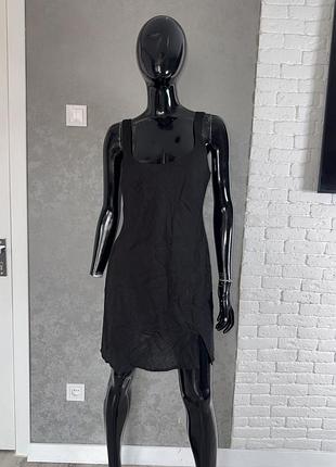 Коротка лляна сукня плаття туніка asos, m