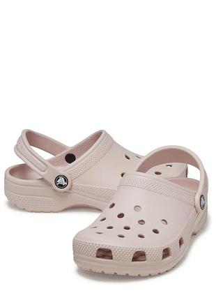 Крокси сабо дитячі для дівчинки crocs classic kids clog barely розмір с 9 рожевий