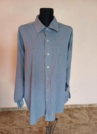 Мужская рубашка van heusen в мелкую клетку