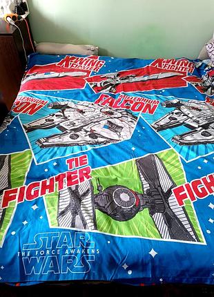 Евро податчик, пододеяльник, наволочка на одеяло star wars 200x200