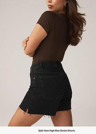 Джинсовые шорты высокая посадка primark denim co р. 36 /s/ 8