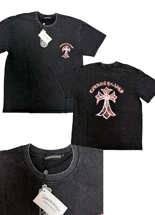 Футболка chrome hearts cross pink tee