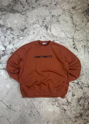 Худак carhartt, свитшот carhartt, кофта кархат, оригінал, биг лого, size xl