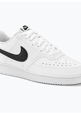 Nike court vision low next nature білий/чорний/білий